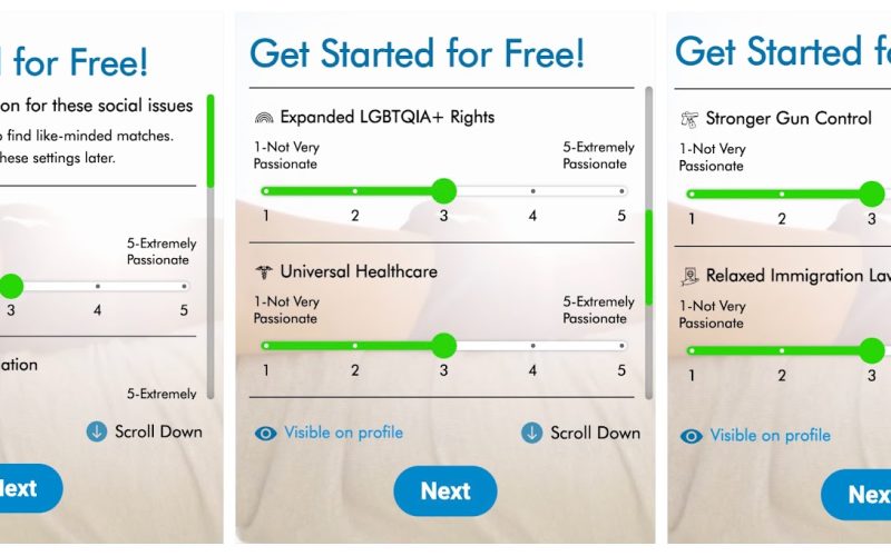 liberal dating app, progressive dating app, dating app for democrats